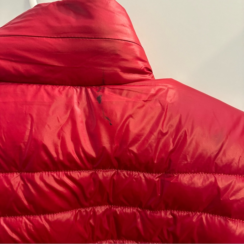 kate spade ♠️- Packable Down Jacket with Retractable Hood, “Burgundy” , XL - Picture 8 of 16